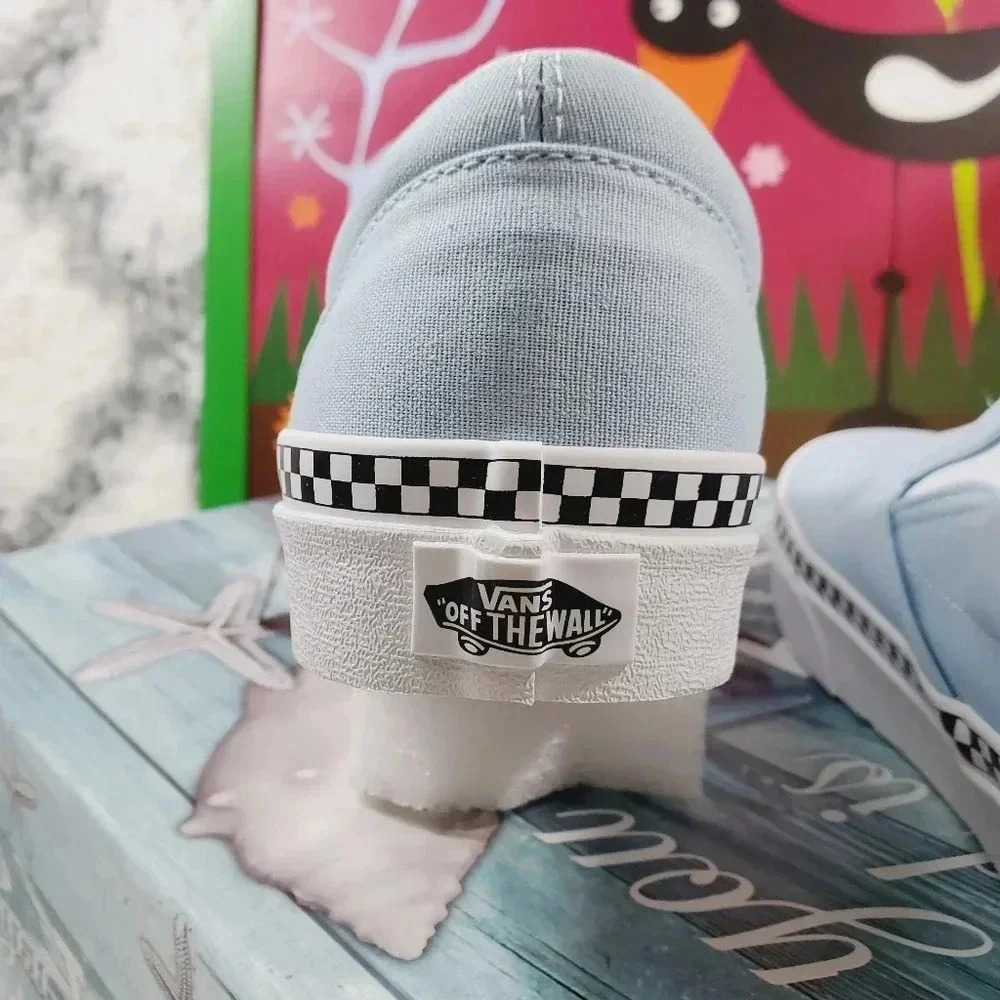 Vans Check Foxing Cool Blue Classic Slip-on (CL) - Picture 7 of 14